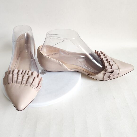 Nine West Cream Flats with Sophisticated Pleats - Picture 6 of 13